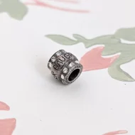 Sterling Silver CZ Daughter Charm Round - Image 3