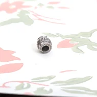 Sterling Silver CZ Daughter Charm Round - Image 4