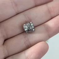 Sterling Silver CZ Daughter Charm Round - Image 6
