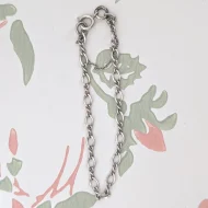Vintage Sterling Silver Figaro Bracelet - Image 2