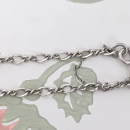 Vintage Sterling Silver Figaro Bracelet - Image 4