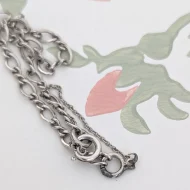 Vintage Sterling Silver Figaro Bracelet - Image 8