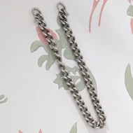 Vintage Sterling Silver Curb Link Bracelet Hallmarked - Image 6