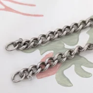 Vintage Sterling Silver Curb Link Bracelet Hallmarked - Image 7