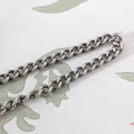 Vintage Sterling Silver Curb Link Bracelet Hallmarked - Image 2