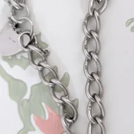 Vintage Sterling Silver Heart Padlock Charm Bracelet Hallmarked - Image 8