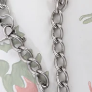 Vintage Sterling Silver Heart Padlock Charm Bracelet Hallmarked - Image 9