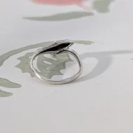 Vintage Sterling Silver Dolphin Swimming Ring Crossover Band - Image 9