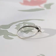 Vintage Sterling Silver Dolphin Swimming Ring Crossover Band - Image 8