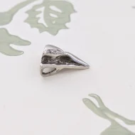 Vintage Sterling Silver Abstract Shark Tooth Pendant Modernist Brutalist Scandi - Image 4