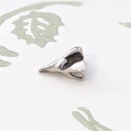 Vintage Sterling Silver Abstract Shark Tooth Pendant Modernist Brutalist Scandi - Image 6