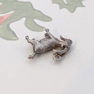 Vintage Sterling Silver Goat Charm Pendant - Image 4