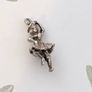 Vintage Silver Highland Dancer Charm Scotland Pendant - Image 3