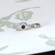 Vintage Sterling Silver Turquoise Minimalist Pendant - Image 7