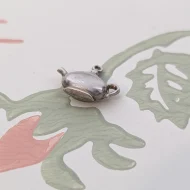 Vintage Silver Hollow Teapot Charm Pendant - Image 3