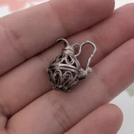 Vintage Silver Opening Water Jug Charm Pendant - Image 4