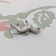 Vintage Silver Hound Dog Charm Pendant - Image 3