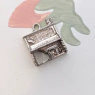 Vintage Silver Piano Charm Pendnat - Image 2