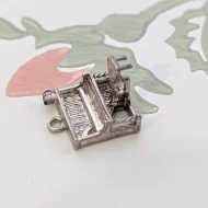 Vintage Silver Piano Charm Pendnat - Image 4