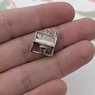 Vintage Silver Piano Charm Pendnat - Image 7