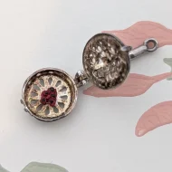 Vintage Sterling Silver Enamel Frying Pan Charm Pendant Opens Nuvo - Image 7