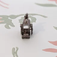 Vintage Silver Carriage Charm Pendant Moves - Image 6