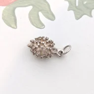 Vintage Silver Hedgehog Charm Pendant - Image 3