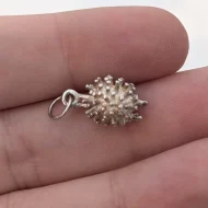 Vintage Silver Hedgehog Charm Pendant - Image 2