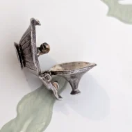 Vintage Silver Aladdin Wish Lamp Charm Genie Pendant Opens - Image 6