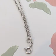 Vintage Sterling Silver Cable Link Chain Necklace - Image 6