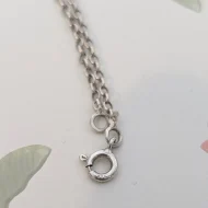 Vintage Sterling Silver Cable Link Chain Necklace - Image 7