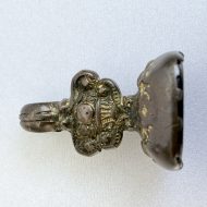 Antique Georgian Wax Seal Fob "Who Neglects Me Loses Me" Pendant - 4