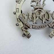 Antique Duke of Wellington Sterling Silver Brooch Virtutis Fortuna Comes Horseshoe Badge - 3