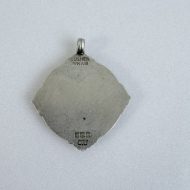 Vintage Sterling Silver and Gold Football Soccer Medal Fob - 6