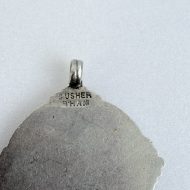 Vintage Sterling Silver and Gold Football Soccer Medal Fob - 7