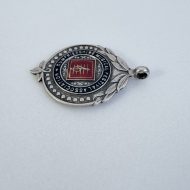 Vintage Sterling Silver Dumfriesshire Music Festival Enamel Medal Fob - 5