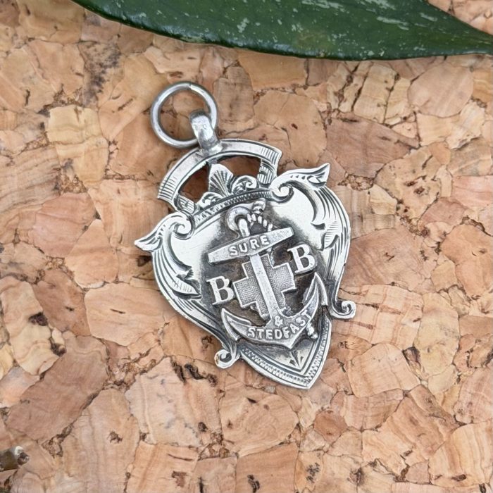 Vintage Sterling Silver Boys Brigade Medal Fob Glasgow Hallmark
