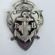 Vintage Sterling Silver Boys Brigade Medal Fob Glasgow Hallmark - 3