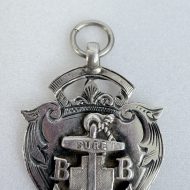Vintage Sterling Silver Boys Brigade Medal Fob Glasgow Hallmark - 4