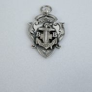Vintage Sterling Silver Boys Brigade Medal Fob Glasgow Hallmark - 5