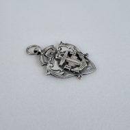 Vintage Sterling Silver Boys Brigade Medal Fob Glasgow Hallmark - 6