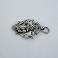 Vintage Sterling Silver Boys Brigade Medal Fob Glasgow Hallmark - 7