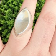 Vintage Just Andersen Denmark Modernist Sterling Silver Ring - 4