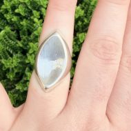 Vintage Just Andersen Denmark Modernist Sterling Silver Ring - 3