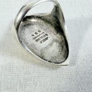 Vintage Just Andersen Denmark Modernist Sterling Silver Ring - 10