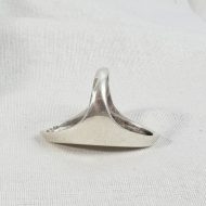 Vintage Just Andersen Denmark Modernist Sterling Silver Ring - 12