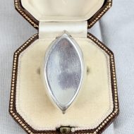 Vintage Just Andersen Denmark Modernist Sterling Silver Ring - 6