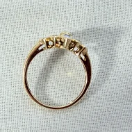 Vintage 9ct Yellow Gold Marquise Tanzanite Ring Hallmarked - 10