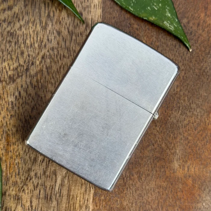 Vintage Zippo Brushed Chrome Lighter 1976 Classic