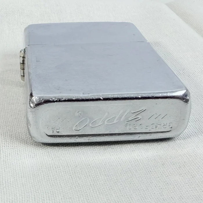 Vintage Zippo Brushed Chrome Lighter 1976 Classic - 2